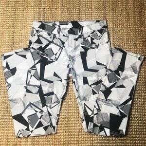 Levi's Black and White 510 Super Skinny Geometric Jeans